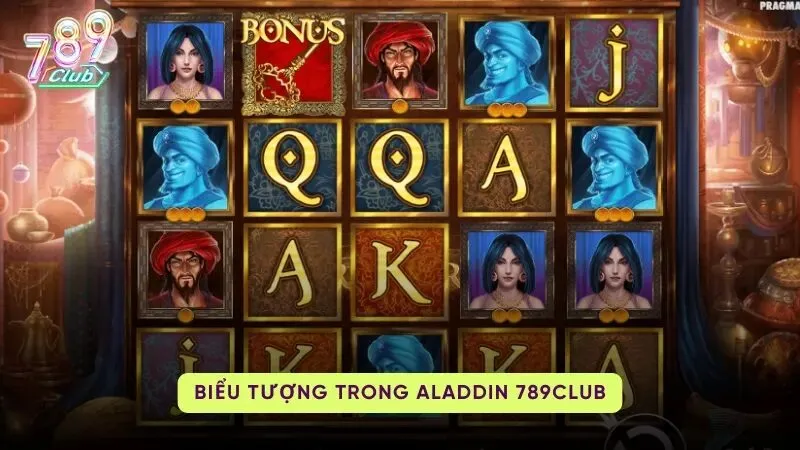 Các biểu tượng trong Aladdin Slots 789Club