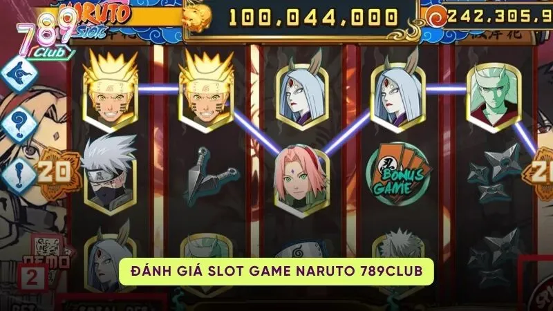 Naruto Slots 789Club giao diện bắt mắt đa dạng kiểu chơi