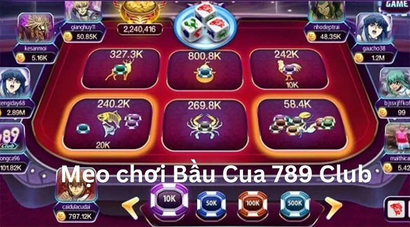 Cách chơi bầu cua online 789Club